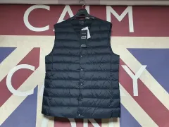 クライド 軽量 ダックダウン Vネック ベスト L 100 ブラック