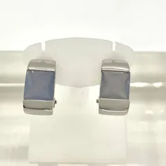 K18WGピアス 石付き 総重量5.0g