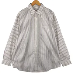 古着 ブルックスブラザーズ Brooks Brothers 346 長袖 ボタンダウンストライプシャツ メンズXL相当/eaa605939