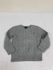 送料無料★POLO RALPH LAUREN ポロ　ラルフローレン★ニット　セーター★サイズ6★キッズ　子供　120 グレー　#71231sae