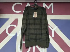 buckaroo CHECK パータン ニット セーター L 100 カーキ