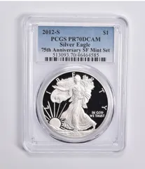 2012 シルバーイーグル 銀貨 PCGS MS70 2026年最新】イーグル 銀貨