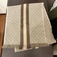 GUCCI(グッチ) GG柄 シェリーライン ストール ウール/シルク混