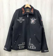 VANSON/バンソン/アウター/メルトンウールジップアップ/背面刺繍/ブラック/XXLサイズ