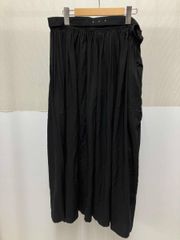 Y's ワイズ 2019SS クラッシュロングスカート ランダムチェック 黒