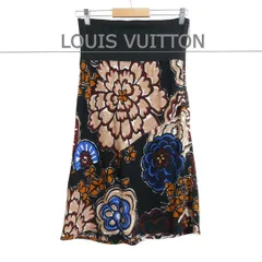 ★LOUIS VUITTON★モノグラム柄シルクプリーツ ロングスカート36 ☆LOUIS VUITTON☆モノグラム柄シルクプリーツ ロングスカート36