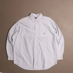 90's ポロラルフローレン ストライプ オーバーサイズシャツ A1575