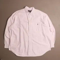 90's ポロ ラルフローレン ストライプ オーバーサイズシャツ A1560