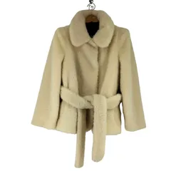 ザラ ZARA フェイクファーコート レディース import：M 