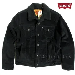 【 メンズ 日本サイズ M リーバイスサイズ S 】未使用 リーバイス ボアジャケット TYPE3 シェルパ トラッカージャケット 防寒 裏地モコモコ 黒 ブラック 16365-0076