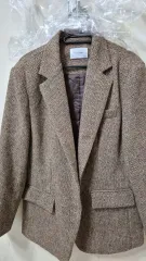 H STORY ヘリンボーン ブラウン スポーツブラ ジャケット