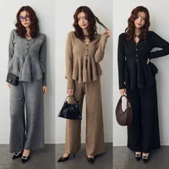 美ラインペプラムニットセットアップ Frene フラーネ 同型