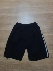 黒 3本線 ハーフパンツ F