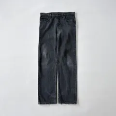 【極上品】90s USA製 リーバイス 501 後染め ブラックデニム W33 L30 サルファブラック M2547