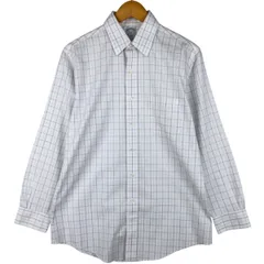 古着 ブルックスブラザーズ Brooks Brothers 346 長袖 コットンチェックシャツ メンズM相当/eaa605917
