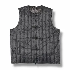 TAION タッセルダウンベスト  リバーシブル タイオン ブラック XL （6010M）
