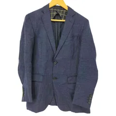 バーバリーブラックレーベル BURBERRY BLACK LABEL リネン混 2B テーラードジャケット メンズ  M