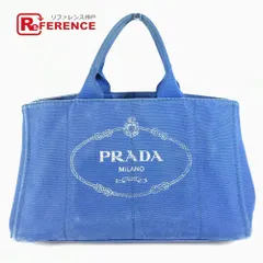PRADA プラダ トートバッグ カナパ L キャンバス ブルー
