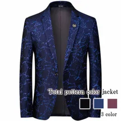 テーラードジャケット メンズ 総柄カラージャケット ジャケット 中綿 30代 ステンカラー ブランド 秋 厚手 チェック 春 カジュアル テーラ