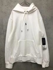新品 POLO RALPH LAUREN ポロ ラルフローレン 710839047002 ロゴ刺繍 プルオーバー パーカー sizeS/白 ■■◎メンズ