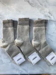 100％ウールソックス 23-25cm 3足セット 天然 抗菌・消臭・防臭 YANMAL モンゴル産  暖かい 冬用 防寒 靴下 レディース メンズ 保温 厚手 ふわふわ ルームソックス 耐寒 −30℃ 冷え対策 日常用 寒がりなご年配の方へ プレゼント