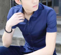 シャツ メンズ ノーカラー ゴルフ ロング 派手 コーデ 大きいサイズ 夏 半袖 オシャレ 黒 春 おもしろ 襟付き インナー ビジネス ドルマン 