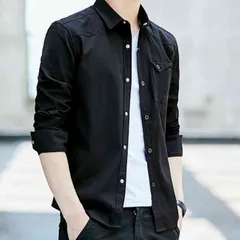 シャツ メンズ 黒 春 長袖 スーツ 大きいサイズ 厚手 フォーマル しわになりにくい インナー 秋 オフィス 暖かい 仕事 ブランド ネルシャツ