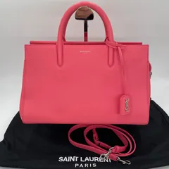 SAINT LAURENT サンローラン カバ リヴゴーシュ 2WAYトート ピンク 型番400413