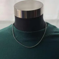 《50cm》シルバー ボールチェーンネックレス メンズ レディース ネックレス