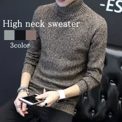 セーター メンズ ハイネックセーター フリース 厚手 ゴルフ モード系 綿 サイズ ニット ノルディック 洗える 春 ハイネック リブ トレーナ