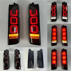 【送料無料】トヨタ ハイエース／HIACE 200系 2005～2018年対応 LEDテールランプ ブレーキ灯 流れるウインカー リアランプ スモーク ABS樹脂+LED 12V 12W 寿命50000h 交換用 ドレスアップにもおすすめのサムネイル