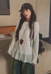 (海外配送) レース 長袖Tシャツ