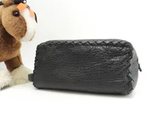 ボッテガヴェネタ クラッチ 淵イントレチャート レザー黒 セカンドバッグ メンズ@ 6