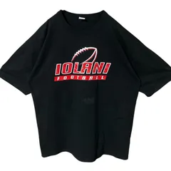XL オーバーサイズ ラッセルアスレティック アメフト フットボール プリント ブラック 黒 Tシャツ メンズ レディース ユニセックス 古着 半袖