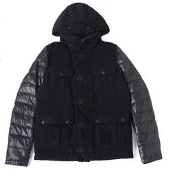 LEON掲載】【BBR / ビービーアール】ニット × ダウン ダッフルコート