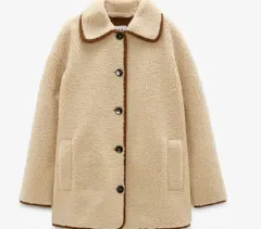 ZARA エコー Shearling コート ボア ムートン ジャケット XS 24
