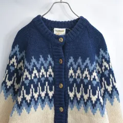 80s 90s RUNOX Scandinavian ルノックス ピュアニューウール ノルディック 総柄 ニット カーディガン ロピ ロパペイサ 北欧ヴィンテージ ビンテージ 古着 レディースL〜XL相当