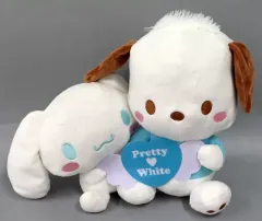 【中古】ぬいぐるみ シナモロール＆ポチャッコ プリティ×ホワイト ペアぬいぐるみ～シナモロールとポチャッコ～ 「サンリオキャラクターズ」