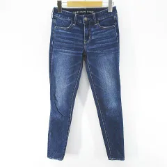 アメリカンイーグル AMERICAN EAGLE デニムパンツ ジーンズ スキニーパンツ ジップフライ 32 紺系 ネイビー インディゴ ストレッチ