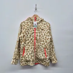 アディダス レオパード フリース ジップアップ メンズ M