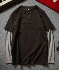 Tシャツ メンズ ロング 長袖 秋 冬 コットン 春 ゆったり ワッフル 40代 インナー ジャケット ポリエステル ブランド おすすめ ティーシャ