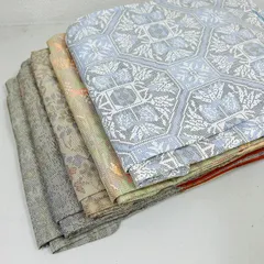 大島紬 着物 正絹 5着 着物まとめ売り リメイク材料 m-754