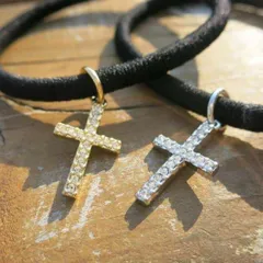 クロスブレスレット ゴールド シルバー お揃い アクセサリー メンズ