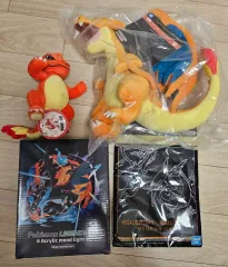 一番くじ ポケットモンスター B賞 G賞 リザードン ぬいぐるみ 未開封とアクリル ムードライト