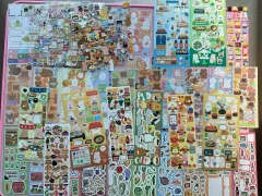 ダイアリーデコ ステッカー まとめ売り たべもの/キャラクター まとめ出品