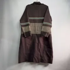 CHECK パータン ブラウン ロング スポーツブラ サイズ 冬 510033