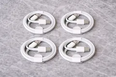 USB-A→Type-C 充電ケーブル 1m 4本セット Android対応 純正互換 非純正 ホワイト 家族用・業務用・予備に最適 コスパ重視