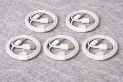 USB-A to Type-C 充電ケーブル 1m 5本セット Android対応 ホワイト Type-C スマホ タブレット対応 互換品 非純正 USB-A給電 予備ケーブル 車用 自宅用 持ち運び用 まとめ買い