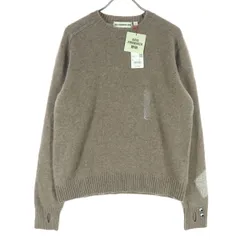 未使用 UNIQLO ユニクロ ANYA HINDMARCH アニヤハインドマーチ コラボ ワンポイントロゴ 長袖 カシミヤ セーター L ブラウン系 ニット レディース 古着