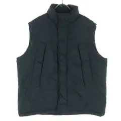 niko and... ニコアンド ノースリーブ 中綿ベスト L ブラック メンズ 古着